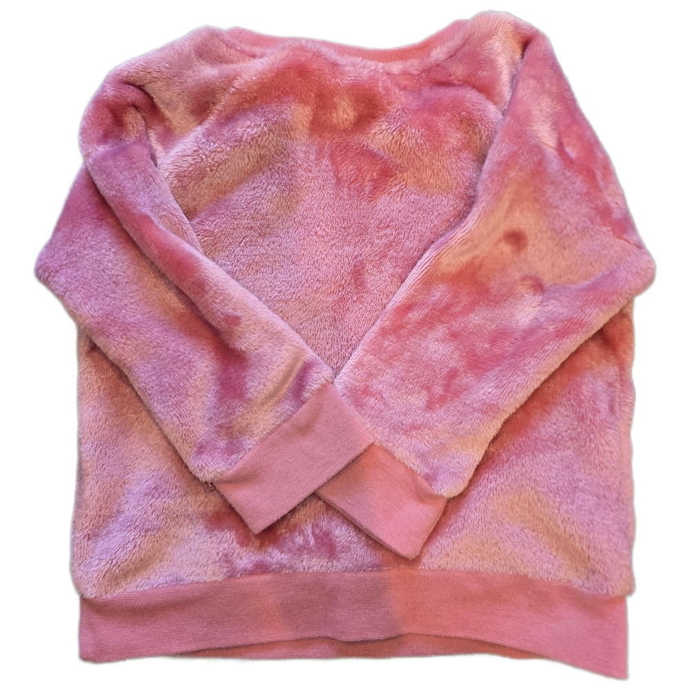 Disney Baby Minnie Mouse Pink Faux Fur Fleece Sweatshirt Girls 12M RN 16435 - Picture 2 of 4